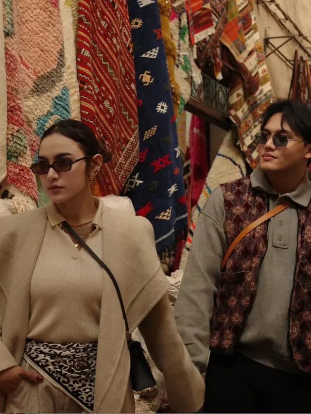 Mahalini Berkunjung ke Pasar Tradisional Maroko. [@rizkyfbian]