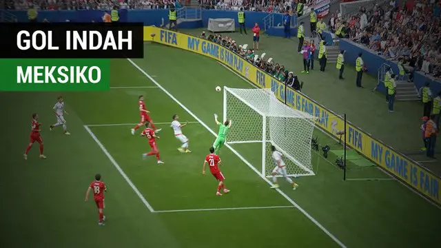 Berita video gol indah Meksiko di Piala Konfederasi 2017 yang tercipta saat menang 2-1 atas Rusia pada laga terakhir grup A, Sabtu (24/6). 