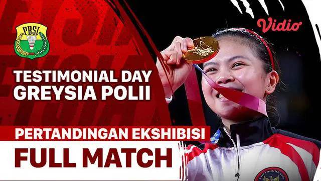 Berita video pertandingan ekshibisi 4 melawan 4 dalam Testimonial Day Greysia Polii di Istora Senayan, Jakarta, Minggu (12/6/2022).