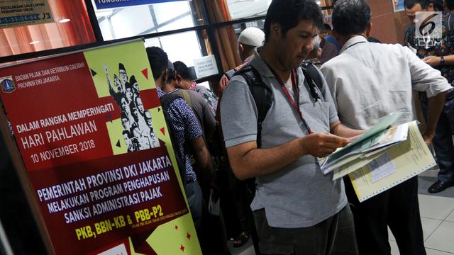 Pemprov DKI Hapus Denda Pajak Kendaraan