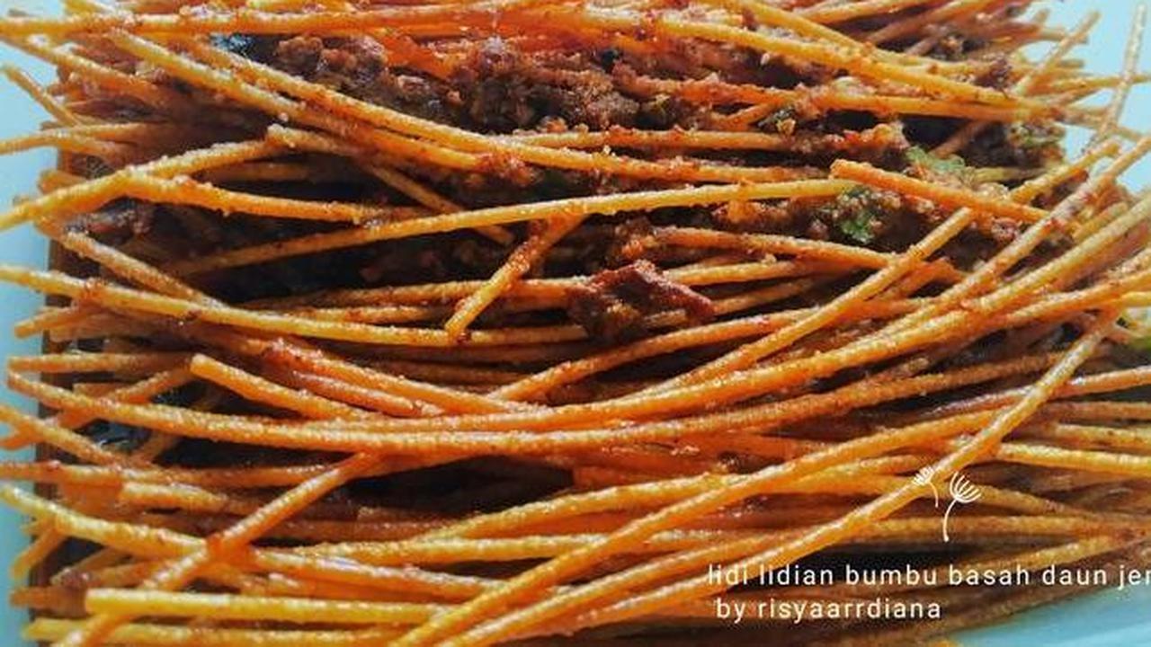 Resep Mie Lidi Bumbu Basah Pedas Asin