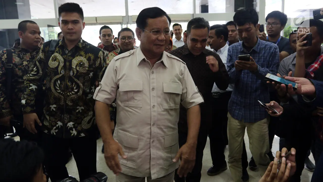 Sambangi DPR, Prabowo Bahas Serangkaian Teror di Tanah Air