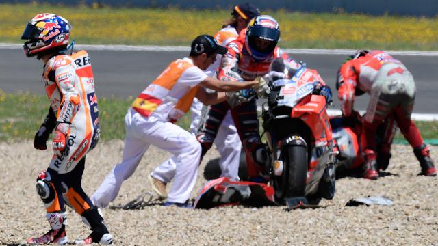 Insiden Tabrakan Beruntun di MotoGP Spanyol