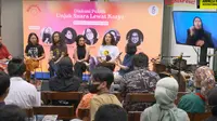 Diskusi RightFest! bertema Unjuk Rasa Lewar Karya, di Dia.lo.gue Arts Cafe, Kemang, Jakarta Selatan, Sabtu 8 Oktober 2022.