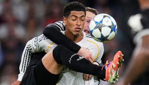 Dalam laga ini, Real Madrid mendominasi penguasaan bola mencapai 66 persen. Sebanyak 26 tembakan mampu dilepaskan dengan sembilan di antaranya tepat sasaran. (AP Photo/Manu Fernandez)