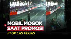 Berita Video, Mobil Lewis Hamilton Mogok Saat Gelaran Promosi F1 GP Las Vegas pada Sabtu (5/11/2022)