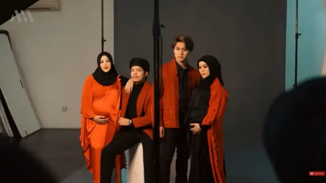 6 Gaya Maternity Shoot Aurel Hermansyah dan Lesty Kejora, Kompak Bareng Suami
