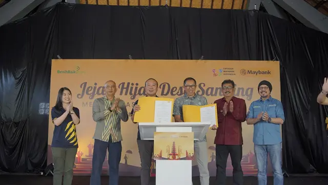 Maybank Integrasikan Misi Keberlanjutan Lewat Jejak Hijau Desa Sanding hingga Carbon Calculator di Maybank Marathon 2025