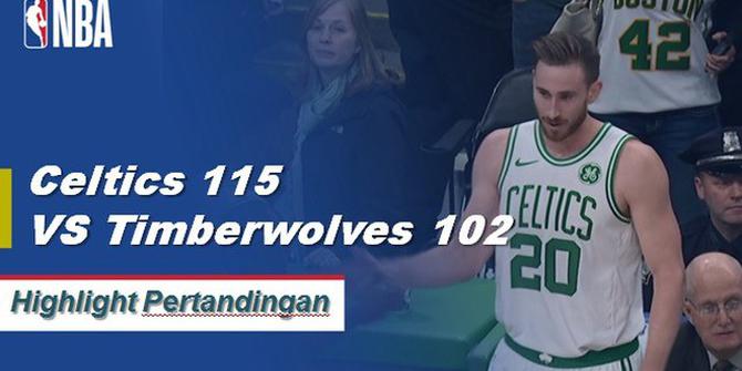 Cuplikan Hasil Pertandingan NBA : Celtics 115 VS Timberwolves 102