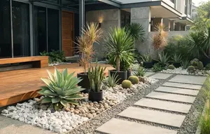 8 Desain Taman Kering Tanpa Penyiraman Harian, Inspirasi Estetik dengan Perawatan Super Praktis