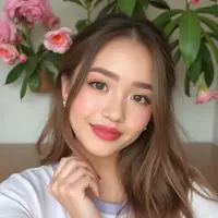 strawberry makeup seperti influencer atau selebgram/copyright gencraft/AI