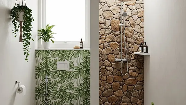 Desain Kamar Mandi Modern 2x2 Kloset Jongkok dan Shower