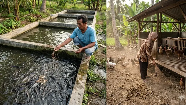 Ternak di lahan 4x5 meter (Foto: Gemini AI)