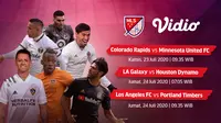 Jadwal Major League Soccer (MLS) pekan ini di Vidio. (Sumber: Vidio)