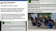 Seorang pengguna Facebook dengan akun Eko Prasetia mengunggah foto dengan tulisan berisi fitnah yang menyudutkan para pewarta foto. Dalam tulisannya, Eko menyebut para fotografer yang berada dalam foto yang diunggahnya sebagai tim cyber atau buzzer p...