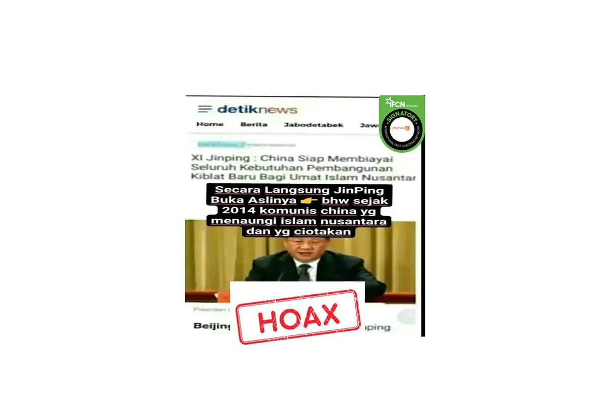 Cek fakta Xi Jinping bakal bangun kiblat baru