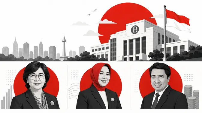 Infografis: Tiga Wajah Baru Pimpinan Bank Indonesia