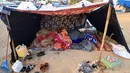 Perang tersebut dipicu oleh serangan terhadap Israel pada 7 Oktober oleh pejuang Hamas yang menewaskan 1.400 orang dan menyandera 240 lainnya. (Mahmud HAMS / AFP)