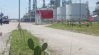 Operasi Central Processing Plant (CPP) Gas Gundih, area Thermal Oxidizer (TOX) kebakaran, Kamis (09/04/2020). (Foto: Liputan6.com/Pertamina/Felek Wahyu)