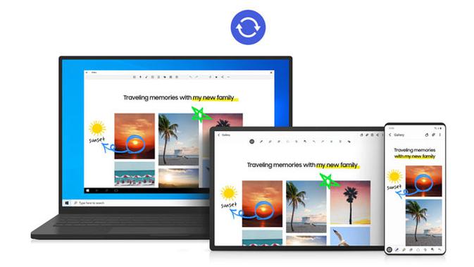 Sinkronisasi catatan ke berbagai perangkat via Samsung Cloud