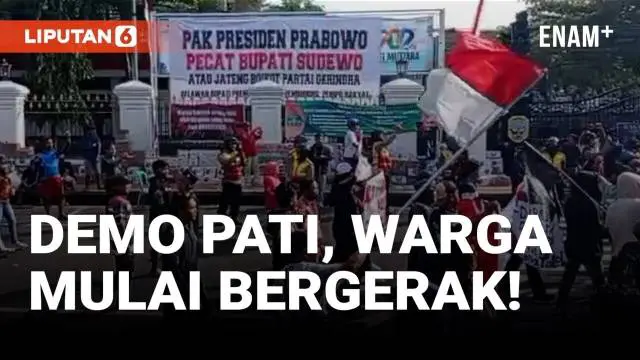 VIDEO: Demo Besar Pati, Warga Pati Mulai Turun ke Jalan!