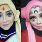 Saraswati, makeup artis dari Malaysia mengubah penampilannya menjadi tokoh kartun terkenal menggunakan makeup yang keren. (Foto: Instagram/@queenofluna)