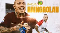 Bhayangkara FC - Ilustrasi Radja Nainggolan (Bola.com/Adreanus Titus)