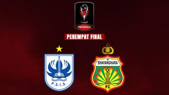 Dapatkan Link Live Streaming Piala Presiden 2022 PSIS Semarang vs Bhayangkara FC di Indosiar dan Vidio