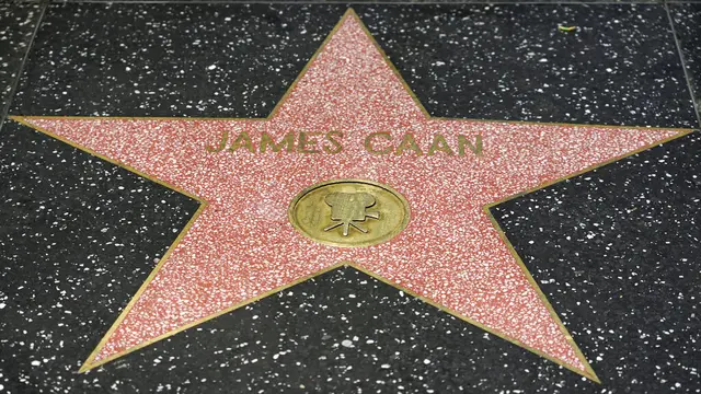 Bintang James Caan di The Hollywood Walk of Fame. (AP Photo/Chris Pizzello)