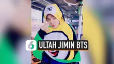 BTS memberikan kejutan untuk Jimin yang tengah berulang tahun ke-25. Kejutan diberikan saat konser bertajuk Speak Yourself di Riyadh, Arab Saudi, Jumat (11/10/2019)