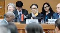 Menlu Retno saat menghadiri forum PBB di Jenewa, 24 Februari 2020.(SOurce: Kemlu RI)