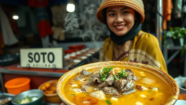 ciri khas soto daging madura
