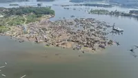 Perkampungan yang Tenggelam di Bendungan Karian Muncul Lagi
