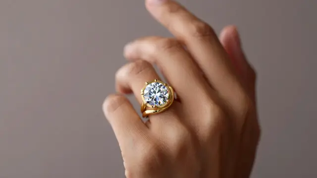 Model Cincin Berlian Emas Kuning/Ilustrasi AI