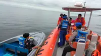 Tim SAR Tarakan mencari korban di Perairan Tanjung Pasir Kalimantan Utara.