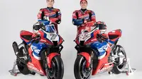 Dua pembalap HRC Iker Lecuona dan Xavi Vierge di World Superbike 2022. (Twitter/Honda Racing Global)