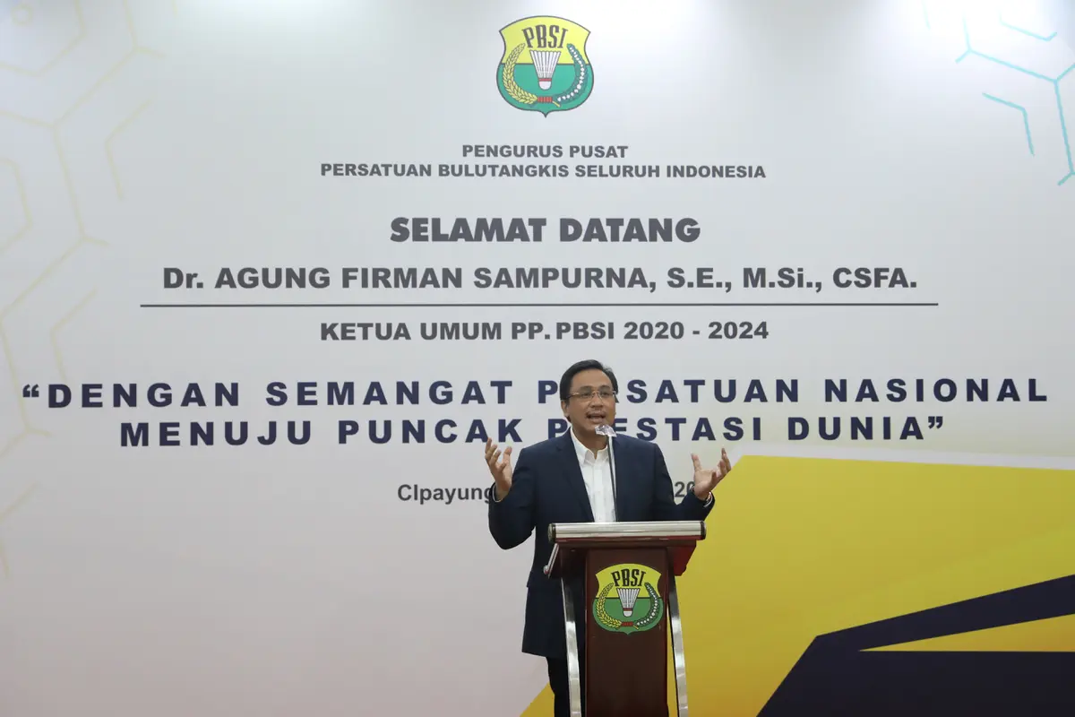 Ketua Umum PP PBSI Agung Firman Sampurna