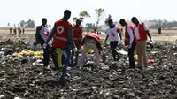 Lokasi jatuhnya maskapai Ethiopian Airlines (AFP)