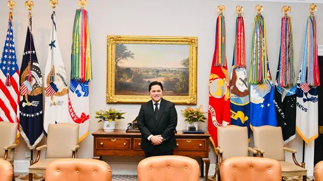 Menteri BUMN yang juga menjabat sebagai Menteri Koordinator Bidang Kemaritiman dan Investasi Ad Interim Erick Thohir di Washington DC, Amerika Serikat, (Dok Kementerian BUMN)