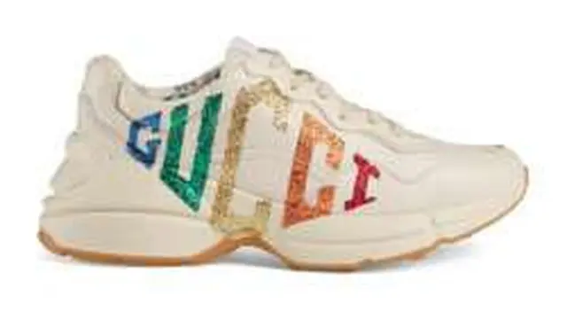 Gucci Rhypton Glitter Sneakers