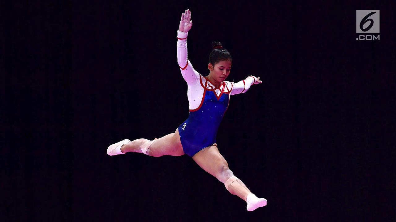 Pesenam Putri Indonesia di Babak Final Senam Artistik