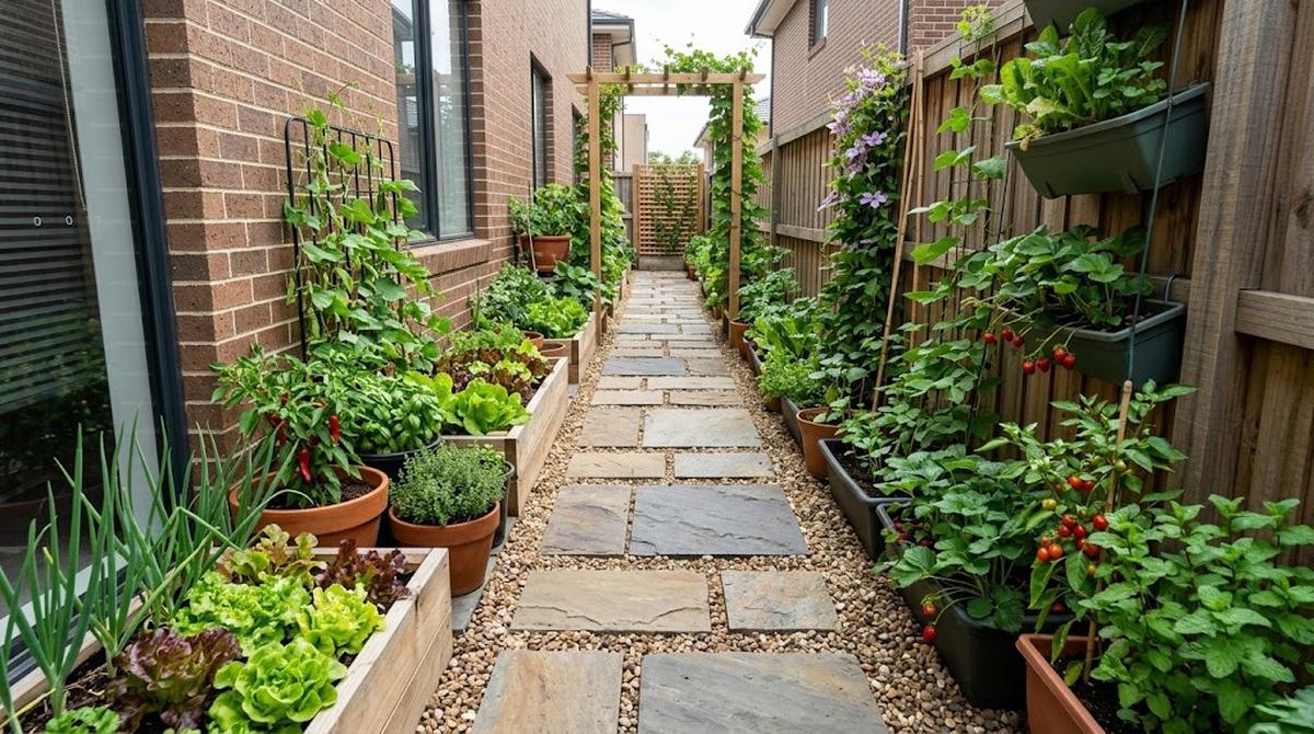 Berkebun di Samping Rumah yang Sempit
