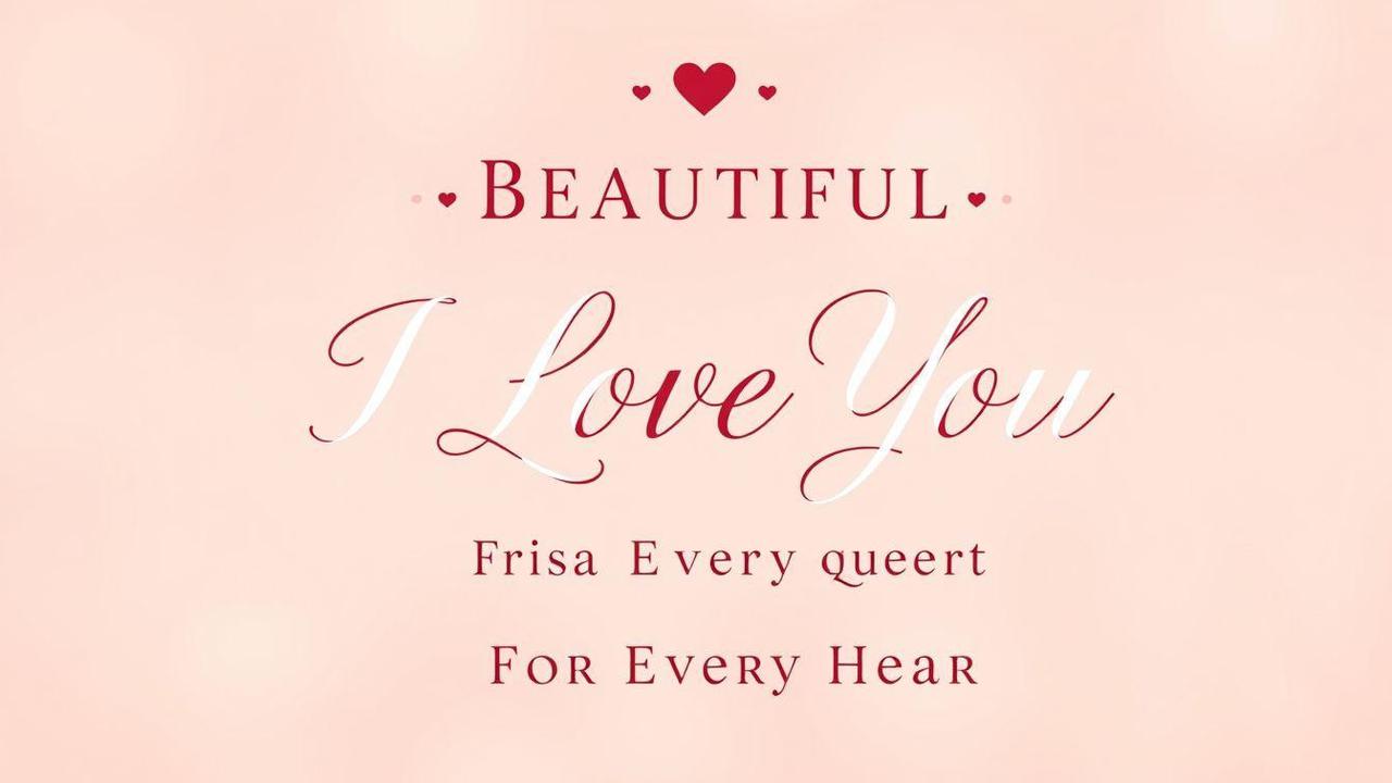 Beautiful I Love You Quote