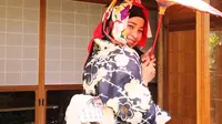 Ilustrasi hijab motif kimono (Dok.Instagram/@0969/https://www.instagram.com/p/BSTS4PtDNTF/Komarudin)