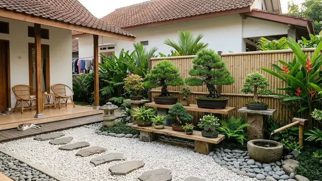 Ide Taman Bergaya Jepang yang Tetap Cocok untuk Rumah Sederhana/AI Generated