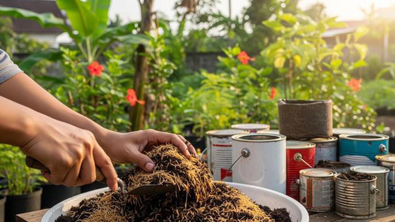 6 Cara Buat Kaleng Kue Bekas jadi Pot Taman Hias