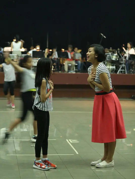 Naura sangat bersemangat dan senang albumnya bisa diangkat menjadi sebuah konser musikal. Apalagi ini merupakan pengalaman pertama bagi Naura punya konser musikal sendiri. (Nurwahyunan/Bintang.com)