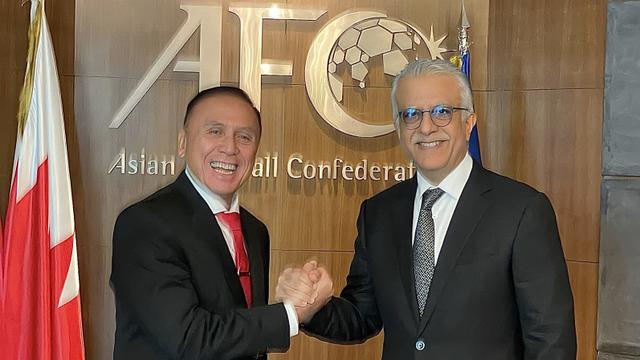 Mochamad Iriawan dan Presiden AFC, Shaikh Salman bin Ebrahim Al Khalifa