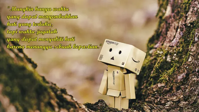 Danbo Kata-kata Menunggu