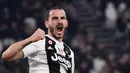 4. Leonardo Bonucci - Pada tahun 2005 Bonucci bergabung dengan Inter dan hanya bermain satu kali. Ketika bersama Juventus, Bonucci menjadi salah satu bek terbaik dan bagian penting dari dominasi Juventus. (AFP/Marco Bertorello)